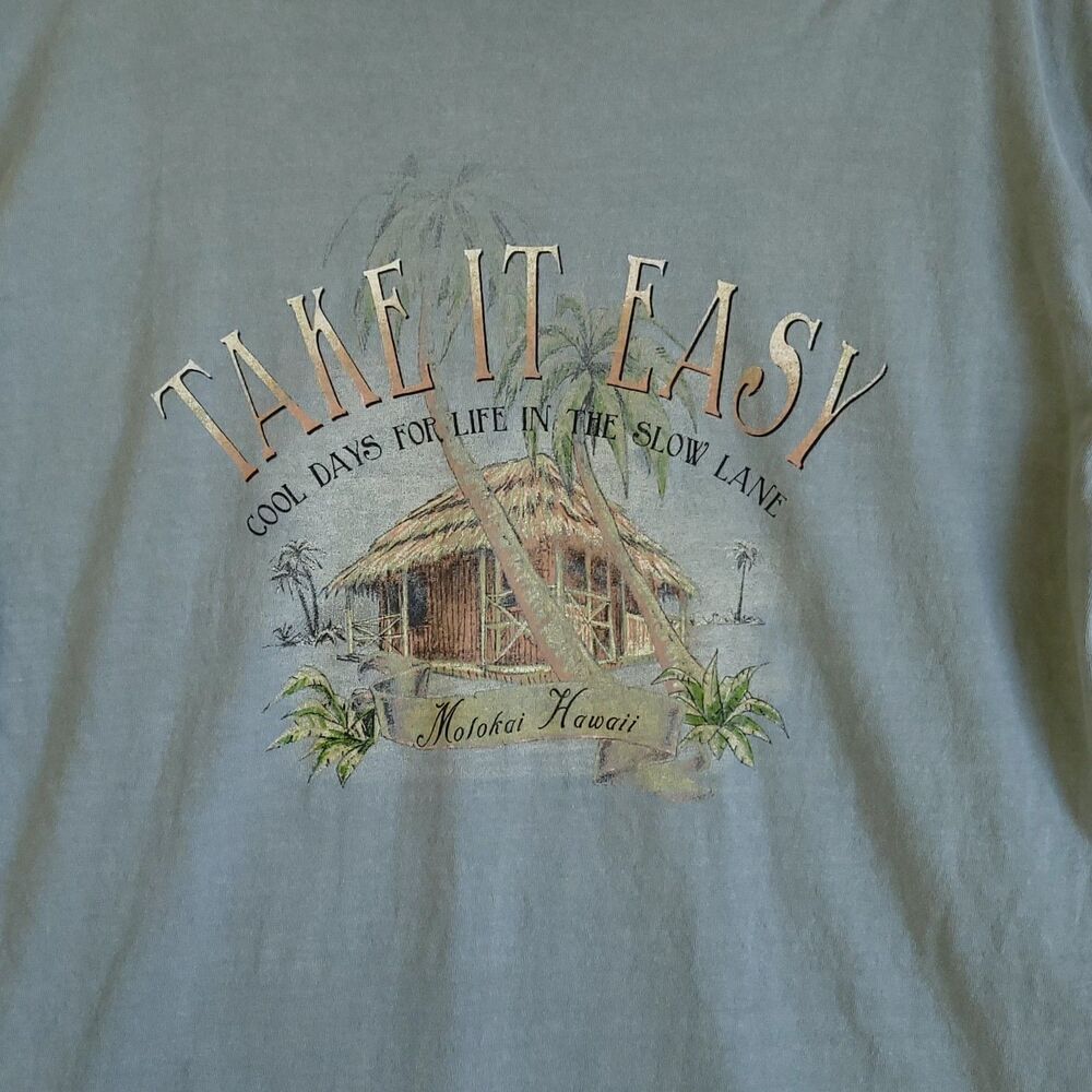 Blue 84 XL Molokai Hawaii Graphic T-shirt